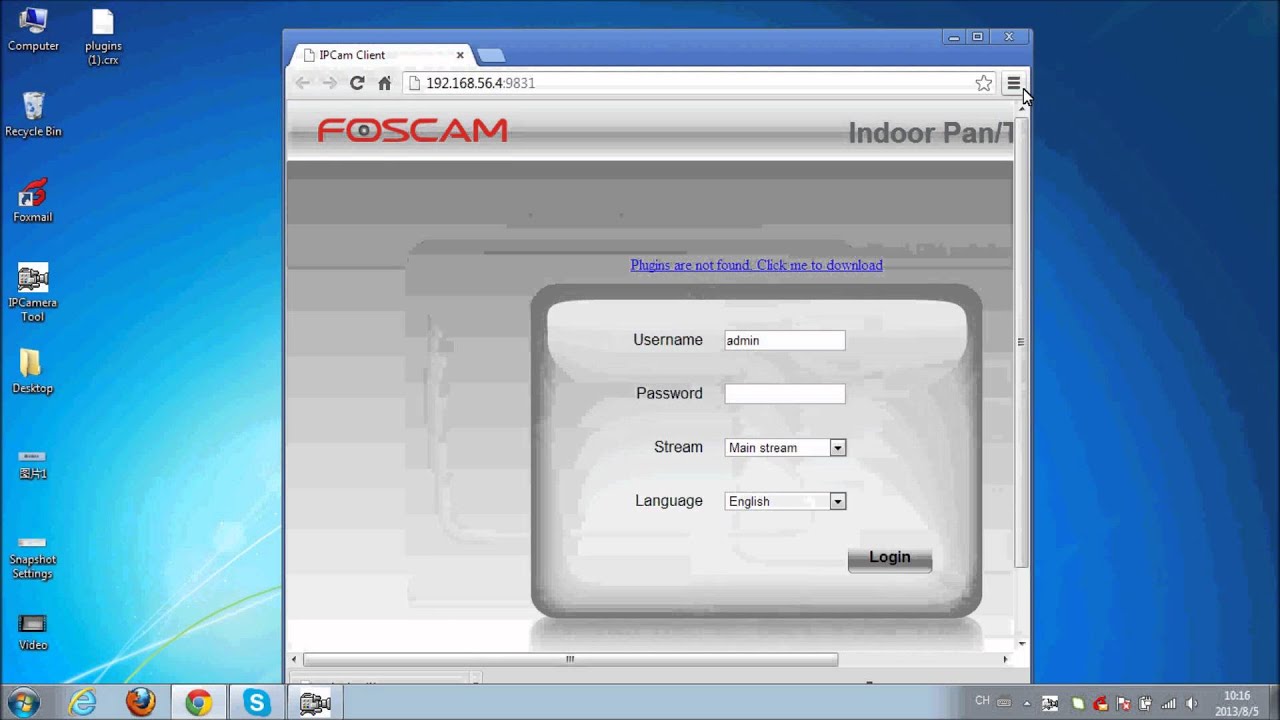 foscam plugin for chrome mac